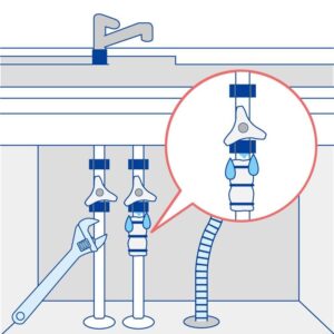 キッチン下のイラスト